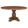 ATLAS Round Dining Table D.150cm, Mango Smoke Walnut