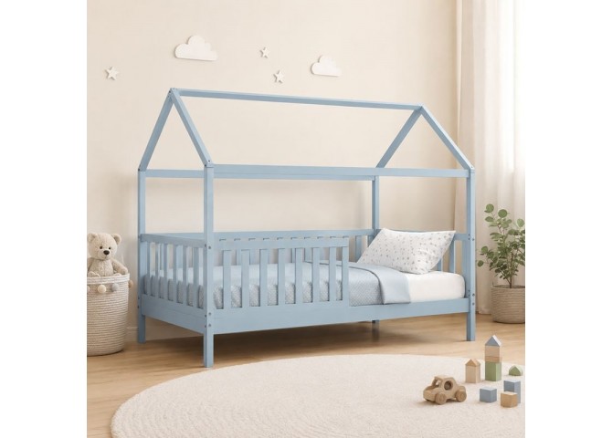 DREAM Montessori Kid Bed Light Blue (for Mattress 90x190cm)