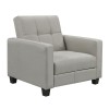 KELSO Armchair Bed w/Storage, Fabric Light Grey