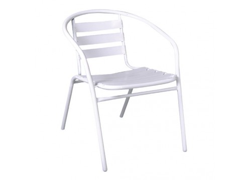 Καρέκλα εξωτερικού χώρου λευκή