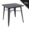 Τραπέζι 70x70 Μεταλλικό Antique Black