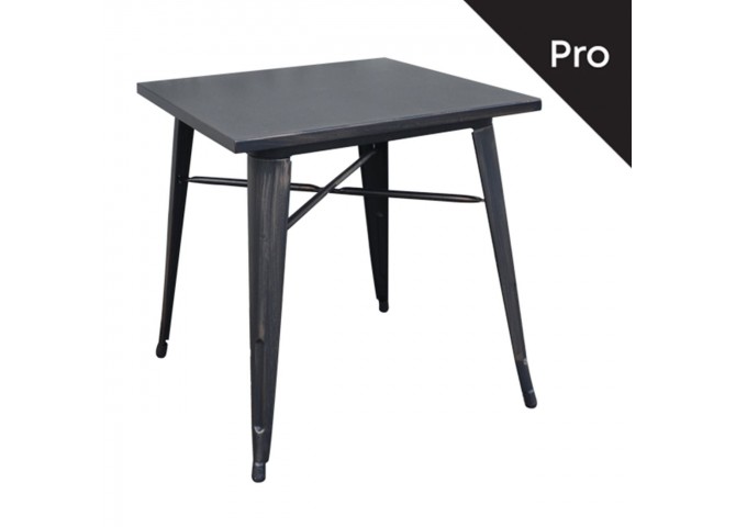 Τραπέζι 70x70 Μεταλλικό Antique Black