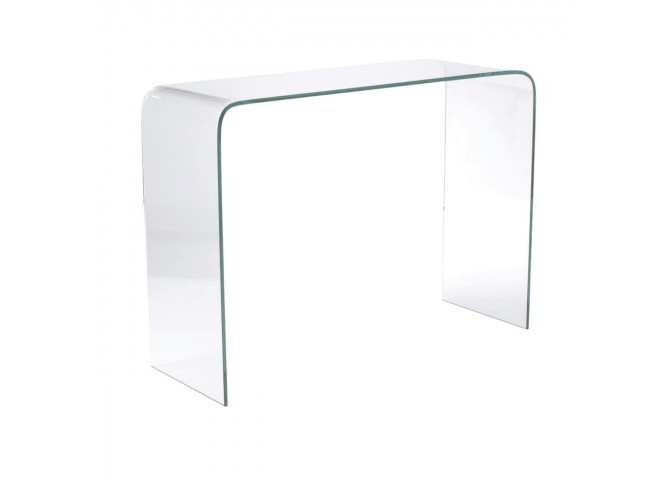Κονσόλα γυάλινη πάχος 12mm διαστάσεων 110x35x75cm