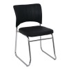 VENUS Chair/Chromed Frame/Black Pu