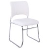 VENUS Chair/Chromed Frame/White Pu