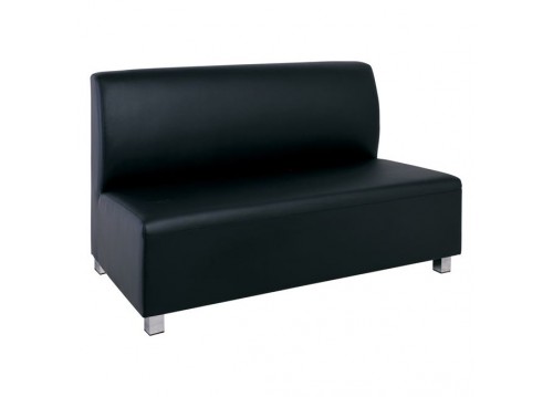 Καναπές 2-θέσιος Pu Μαύρο 130x71x88 cm