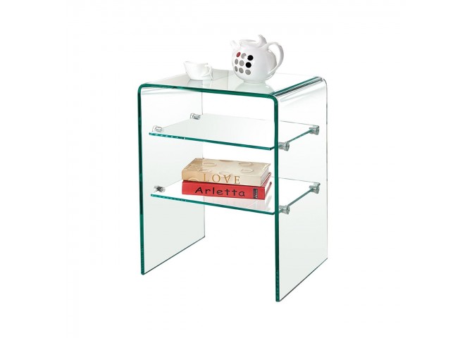 Clear Ραφιέρα 50x40x58cm Γυαλί 12mm