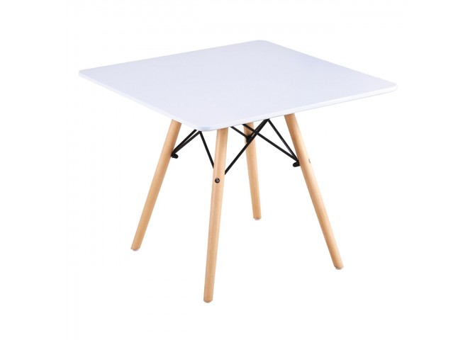 ART Wood Kid Table 60x60/H49cm White