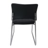 VENUS Chair/Chromed Frame/Black Pu