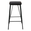 Σκαμπώ BAR Μεταλ.Μαύρο/Pu Vintage Black 43x43x76cm
