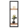Frame Ράφι 25x25x75cm Ακακία Φυσικό/Μετ.Μαύρο