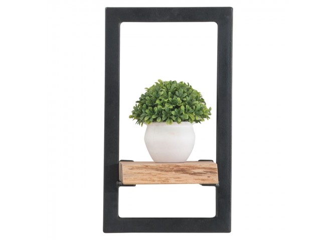 Frame Ράφι 20x25x35cm Ακακία Φυσικό/Μετ.Μαύρο