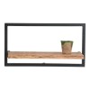 Frame Ράφι 65x25x35cm Ακακία Φυσικό/Μετ.Μαύρο