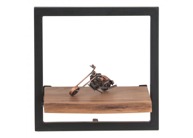 Frame Ράφι 35x25x35cm Ακακία Φυσικό/Μετ.Μαύρο