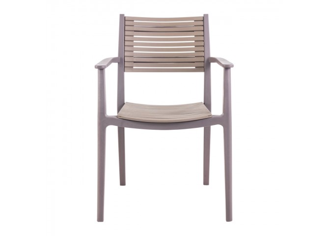 Πολυθρόνα PP Sand Beige/Καφέ