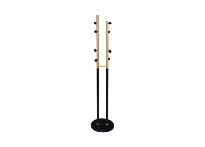 Καλόγερος Μεταλλικός Μαύρος/Φυσικό D.37x170cm
