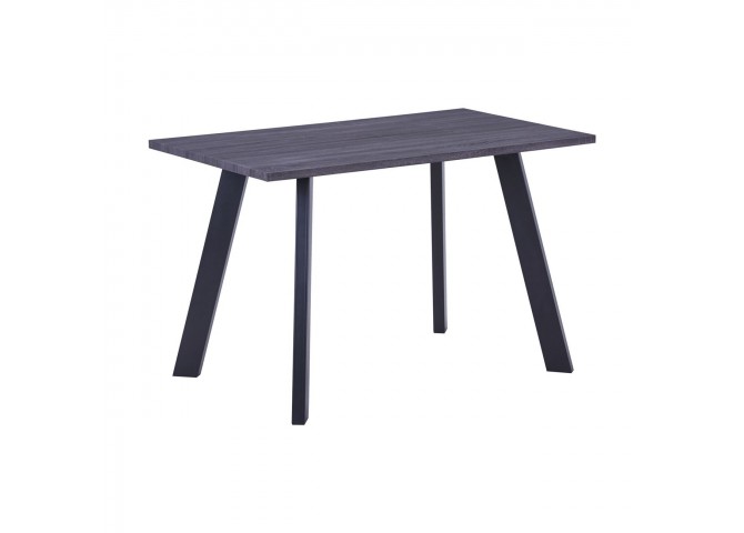 Τραπέζι 120x70x75cm Grey Walnut/Βαφή Μαύρη