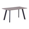 Τραπέζι Sonoma Oak/Βαφή Μαύρη 140x80x75cm