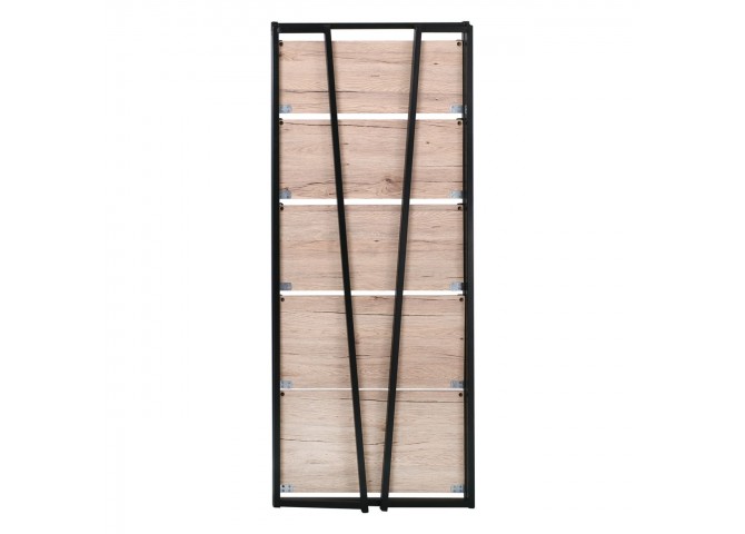 Ραφιέρα 64x32x153cm Μεταλ.Μαύρη/Sonoma