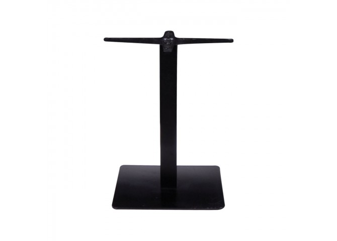 Βάση χαμηλή 40x40cm Steel H49cm Μαύρη
