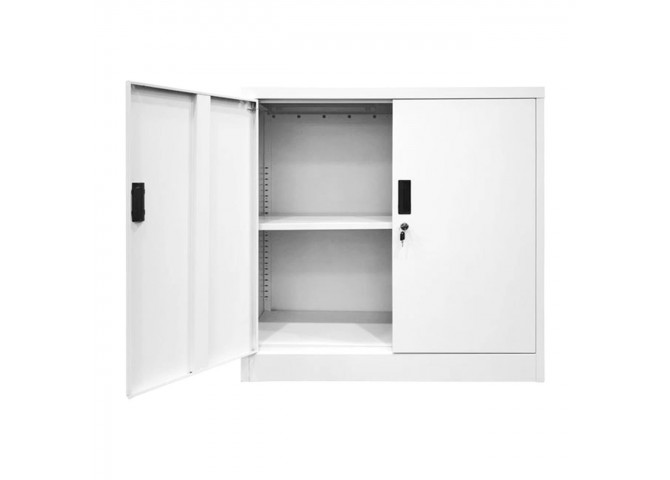 ΝΤΟΥΛΑΠΙ Μεταλλικό (2 Ράφια) 90x40x90cm Άσπρο