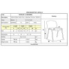 VENUS Chair/Chromed Frame/White Pu
