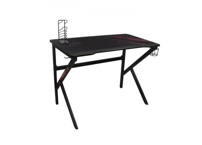 ΓΡΑΦΕΙΟ Gaming 100x60cm Steel Μαύρο