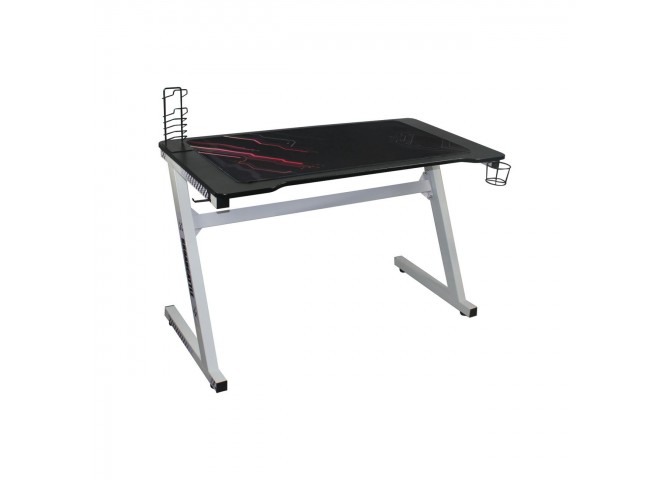 ΓΡΑΦΕΙΟ Gaming τ.Carbon Steel Άσπρο