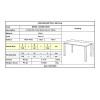 Τραπέζι bar 120x60cm μεταλλικό