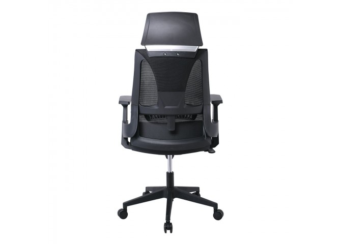 BF8750 Πολυθρόνα Γραφείου Διευθυντή Mesh Γκρι - Ύφασμα Γκρι