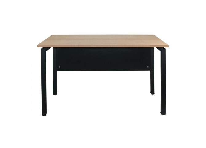 UNIT Γραφείο Μέταλλο Βαφή Μαύρο - Melamine Απόχρωση Sonoma