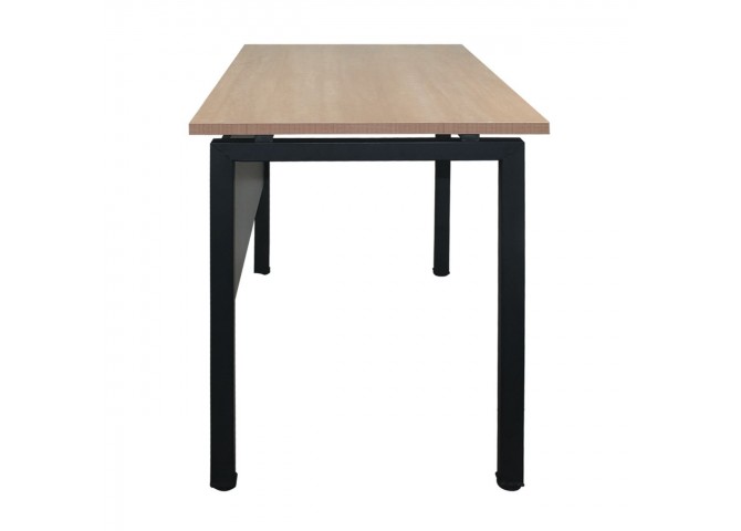 UNIT Γραφείο Μέταλλο Βαφή Μαύρο - Melamine Απόχρωση Sonoma