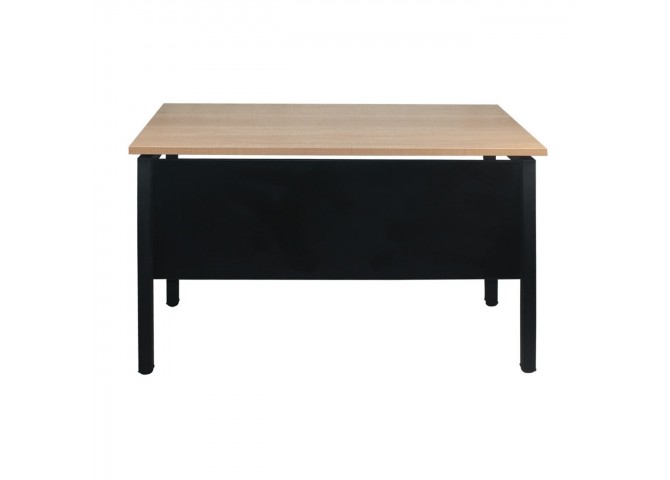 UNIT Γραφείο Μέταλλο Βαφή Μαύρο - Melamine Απόχρωση Sonoma