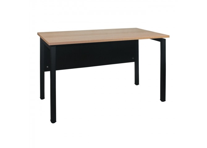 UNIT Γραφείο Μέταλλο Βαφή Μαύρο - Melamine Απόχρωση Sonoma