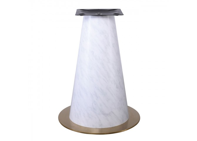SCOTT βάση τραπεζιού Gold Inox #201 / 20,60 Kg / Κολώνα απόχρωση Μάρμαρο