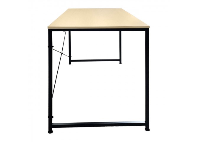 ΓΡΑΦΕΙΟ Η/Υ Μέταλλο Βαφή Μαύρο, Melamine Beech