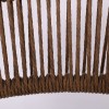 MADY Πολυθρόνα Βεράντας-Κήπου ALU Ανθρακί, Wicker Φυσικό