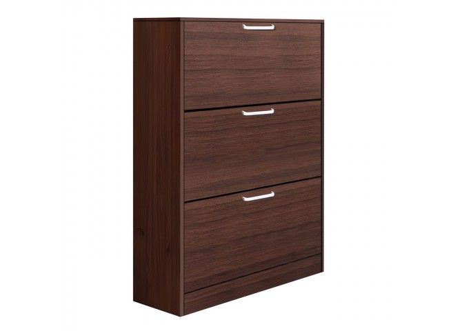 SHOE CABINET 60x17x112cm Walnut
