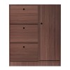 SHOE CABINET 100x24x112cm Walnut