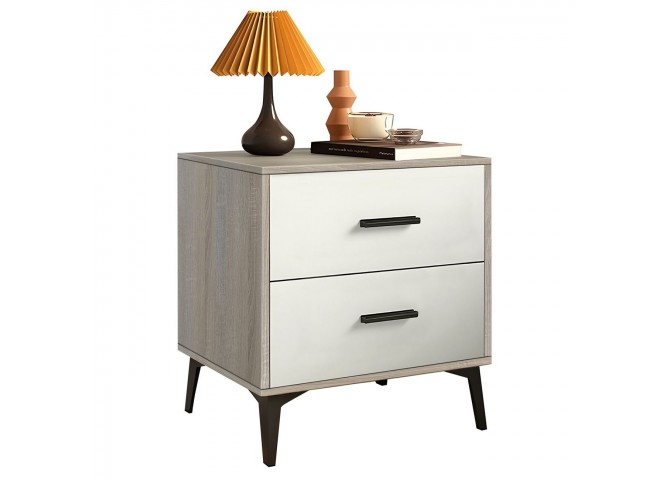 MERRANO Bedside 40x40x48cm Sonoma/White