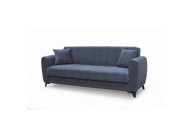 JEROM Sofa-Bed with Storage 3-Seater / Fabric Anthracite