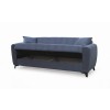JEROM Sofa-Bed with Storage 3-Seater / Fabric Anthracite