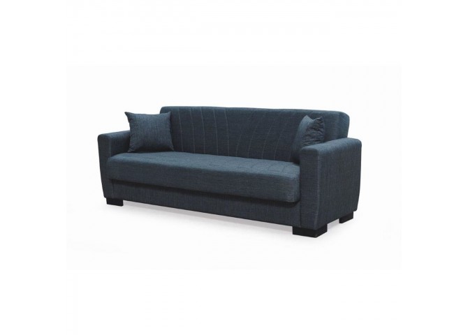 GALAXY Sofa-Bed with Storage 3-Seater / Fabric Dark Grey