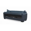 GALAXY Sofa-Bed with Storage 3-Seater / Fabric Dark Grey