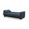 GALAXY Sofa-Bed with Storage 3-Seater / Fabric Dark Grey