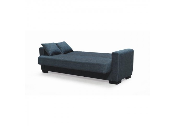 GALAXY Sofa-Bed with Storage 3-Seater / Fabric Dark Grey