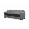 GALAXY Sofa-Bed with Storage 3-Seater / Fabric Brown