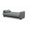 GALAXY Sofa-Bed with Storage 3-Seater / Fabric Brown