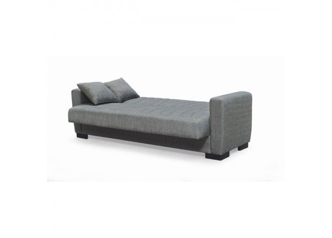 GALAXY Sofa-Bed with Storage 3-Seater / Fabric Brown