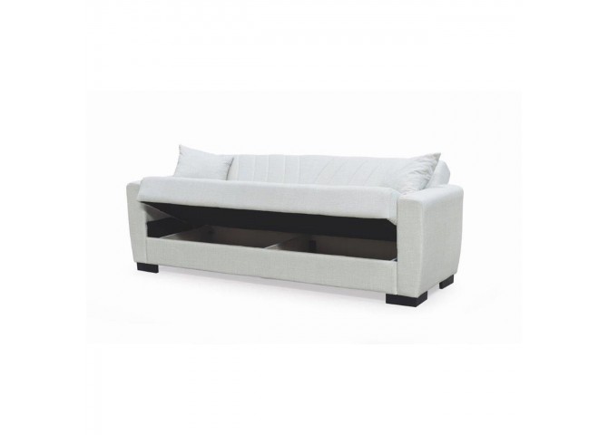 GALAXY Sofa-Bed with Storage 3-Seater / Fabric Beige